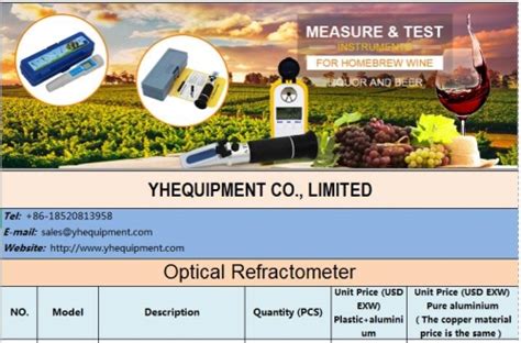 refractometer price list